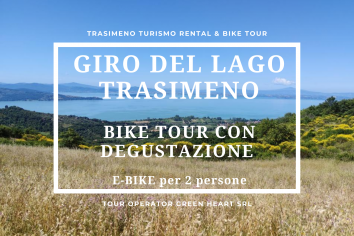 Titolo: Trasimeno Lake E-Bike Tour with Tasting for 2 People 