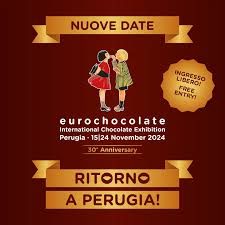 Ritorna a Perugia per Eurochocolate, la rinomata esposizione internazionale del cioccolato. Eventi dal 15 al 24 novembre 2024.