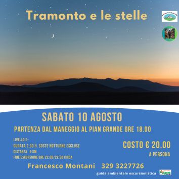 Titolo: Excursion dans le parc des Monts Sibillini - soirée