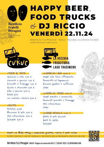 Titolo: HAPPY BEER, FOOD TRUCKS & DJ RICCIO