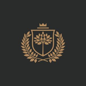 Simple logo of Tenuta dei Mori featuring understated natural motifs.