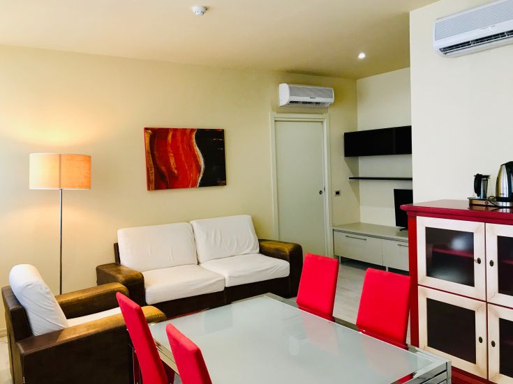 Un appartement élégant et moderne, lumineux et décoré avec goût, équipé de tous les conforts essentiels.