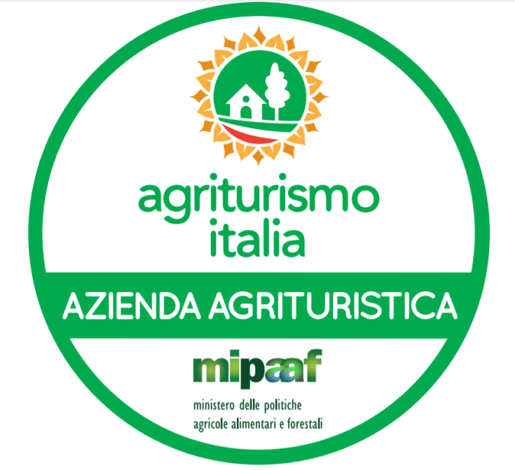 Logo di un agriturismo in Umbria, rappresenta l'accoglienza e il legame con la natura.