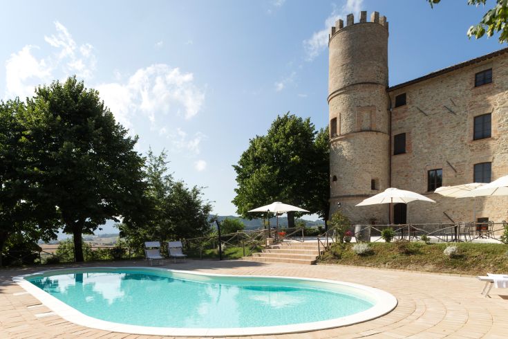 Historic 12th century estate in Umbria, surrounded by nature and featuring a pool, perfect for a tranquil stay.