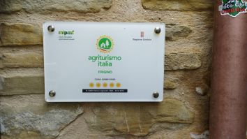 Agriturismo Frigino in Umbria, circondato da colline verdi, propone momenti di relax e opportunità per attività all'aperto.