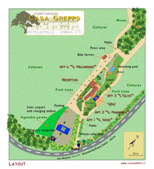 Map of the agricultural estate 