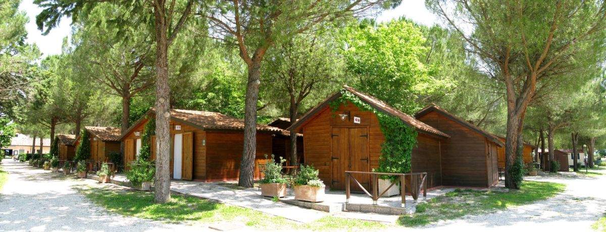 A tourist village located in a green area, perfect for families and relaxation.