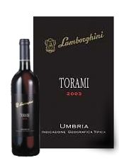 A red wine from Umbria, Torami 2002, by Tenuta Patrizia Lamborghini.