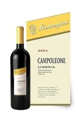 Campoleone 2004, a wine from Umbria known for its character and savoriness.