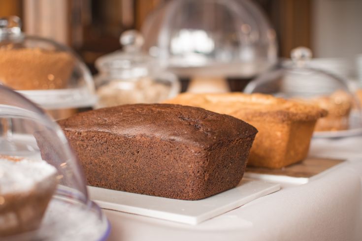 Various pastries are displayed, appealing to those who enjoy baked goods.