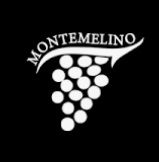 Il logo di Montemelino presenta un grappolo d'uva, rappresentando l'agriturismo e la tradizione vinicola della zona.