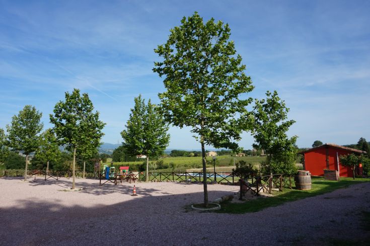 Un agriturismo situato nel verde della campagna umbra, perfetto per il relax e camminate tra le colline.