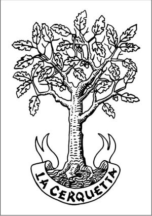 Logo semplice che rappresenta un albero accompagnato dal nome 'La Cerquetta'.
