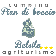 Une vue du Camping Pian di Boccio, situé dans un environnement naturel et tranquille.