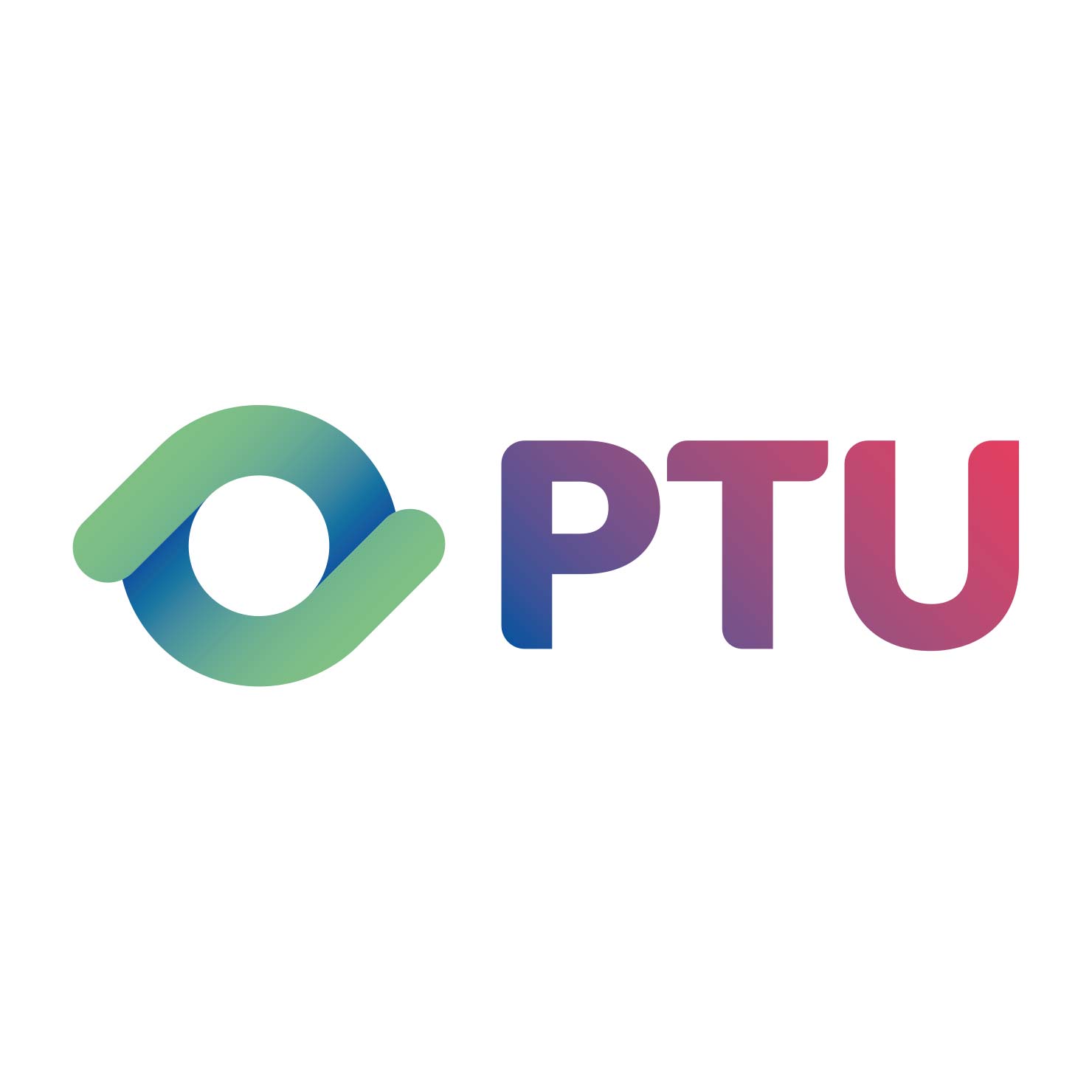 Logo semplice e colorato con le lettere 'PTU' e un simbolo caratteristico.