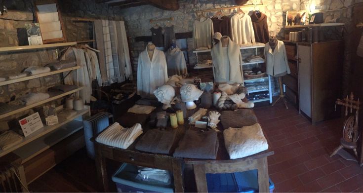 Shop featuring high-quality alpaca fiber products.