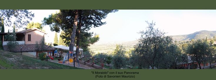 Agriturisme situé parmi les collines ombriennes, entouré de végétation, parfait pour une pause tranquille.