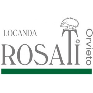 Logo der Locanda Rosati, das eine einfache und raffinierte Gastfreundschaft symbolisiert.