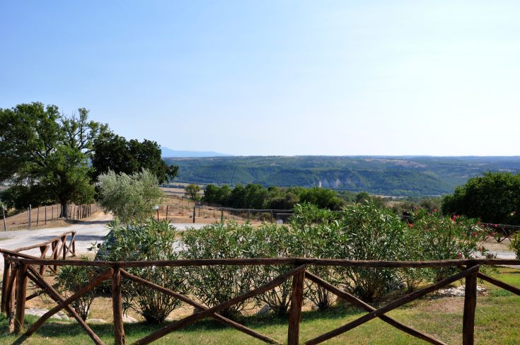 Scene of the Corbara Estate, surrounded by typical Umbrian nature.