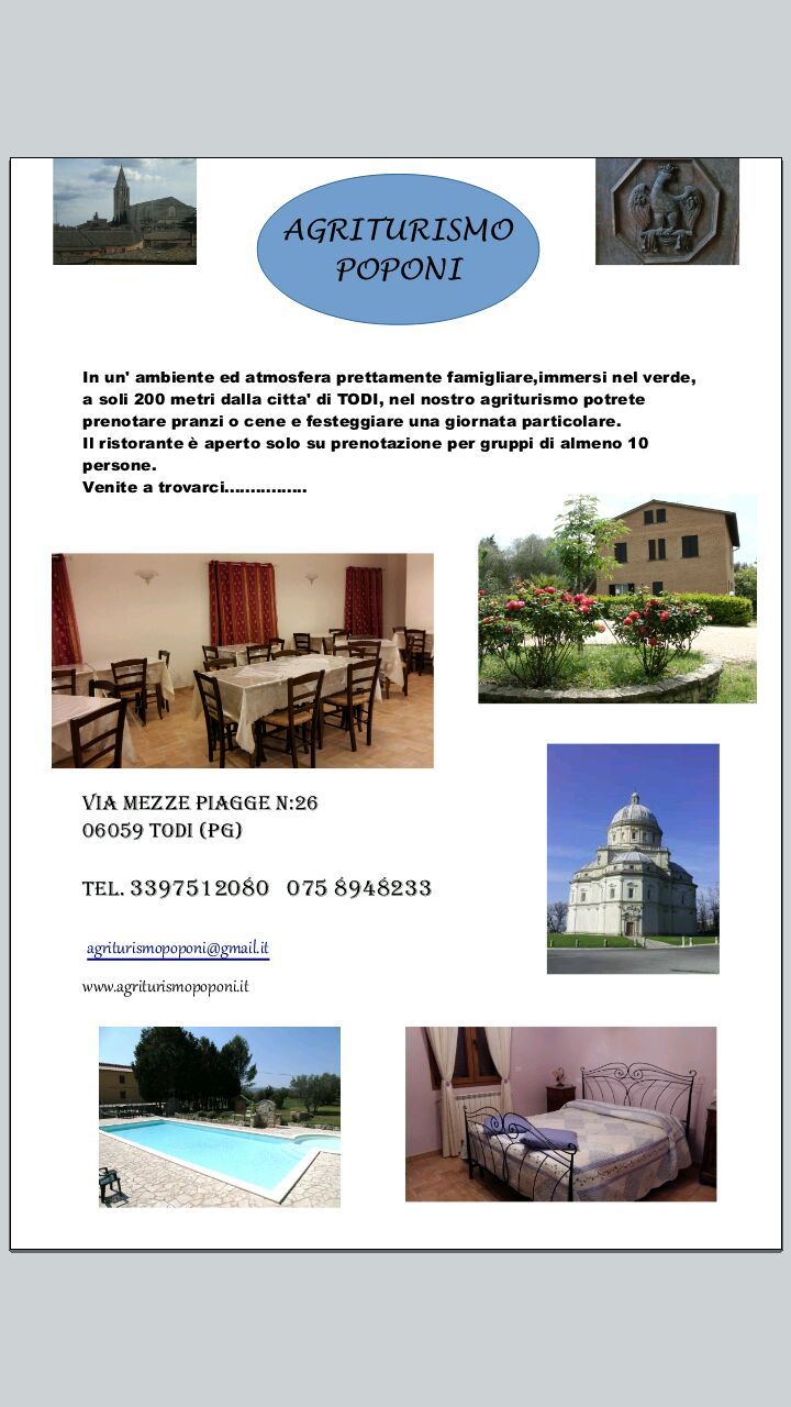 Découvrez l'Agriturismo Poponi à Todi, un refuge rural idéal pour les séjours en groupe.