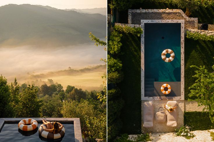 Un refuge paisible avec une piscine, entouré d'arbres, idéal pour des moments de détente en famille et entre amis.