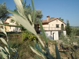 Farmhouse surrounded by nature offering a relaxing atmosphere and traditional Umbrian dishes.