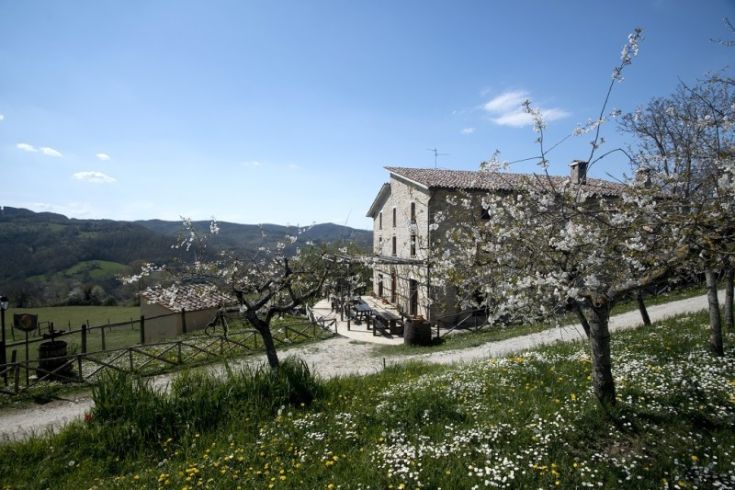 Agriturismo situato in un ambiente naturale, con stanze che si affacciano sulla vallata circostante. Perfetto per una pausa rilassante.