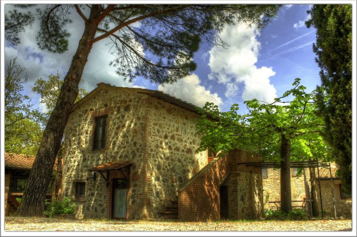 Un bâtiment historique entouré d'un parc boisé, idéal pour des promenades et des moments de détente en plein air.