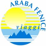 Logo di Araba Fenice Viaggi, un'agenzia di viaggi che offre pacchetti per laghi, montagne e tour internazionali.