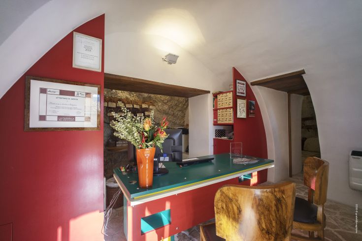 Reception located in the medieval village of Postignano, renovated and surrounded by the Umbrian countryside.