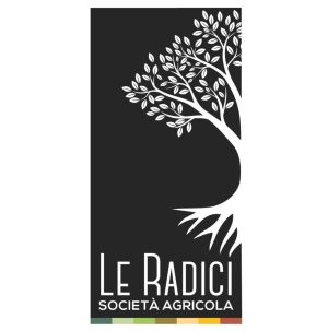 Logo della società agricola Le Radici, che unisce aspetti tradizionali e innovativi.