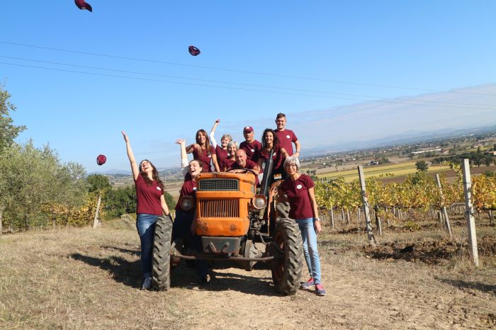 Festeggiando la fine della vendemmia