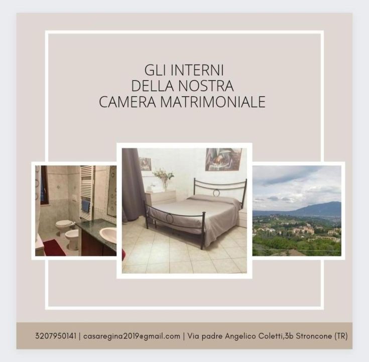 Sober interiors of a double bedroom, featuring modern furniture and special details. Total comfort assured.