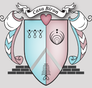 The emblem of Casa Biron, symbolizing tradition and hospitality.