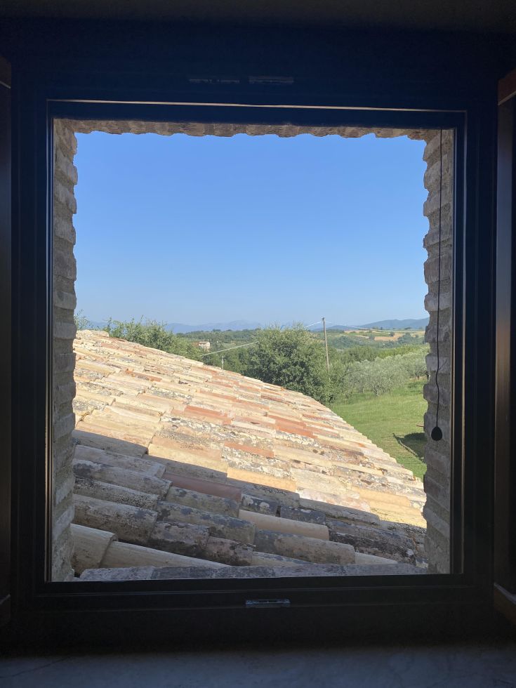 Vista della camera doppia al piano superiore 