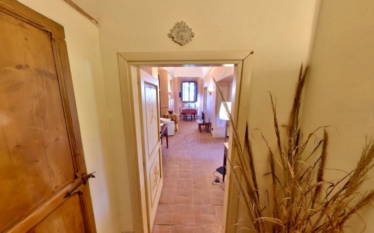 Details of a simple interior featuring elements typical of a renovated ancient monastery.