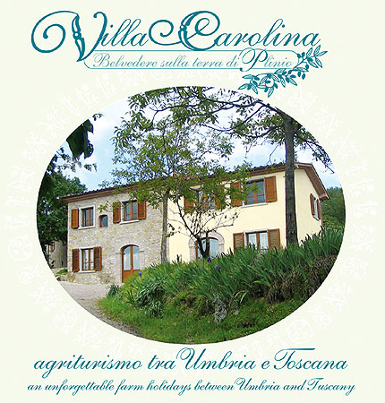 Villa Carolina è un agriturismo collocato in una zona tranquilla tra Umbria e Toscana, con appartamenti ben arredati e comfort moderni.