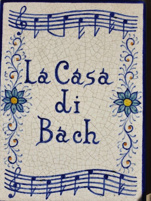 Decorative plaque with the name 