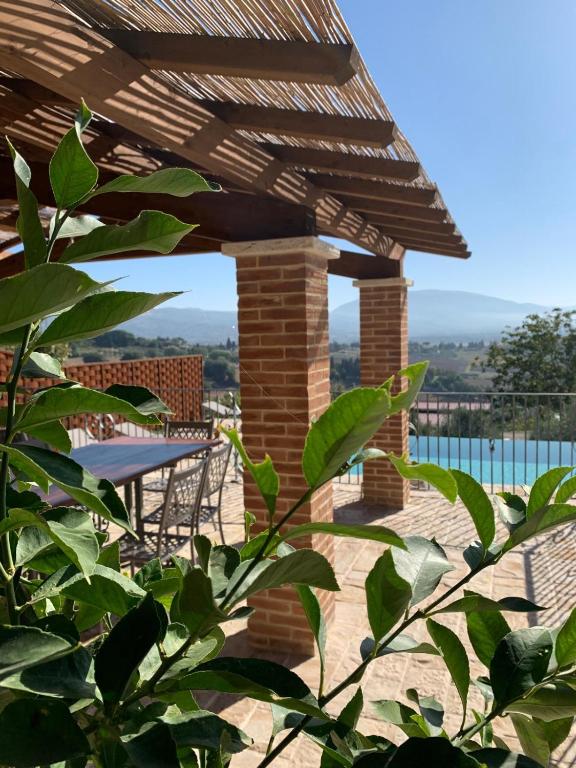 Rilassati nella villa in Umbria circondata da colline, con piscina e servizi a contatto con la natura.
