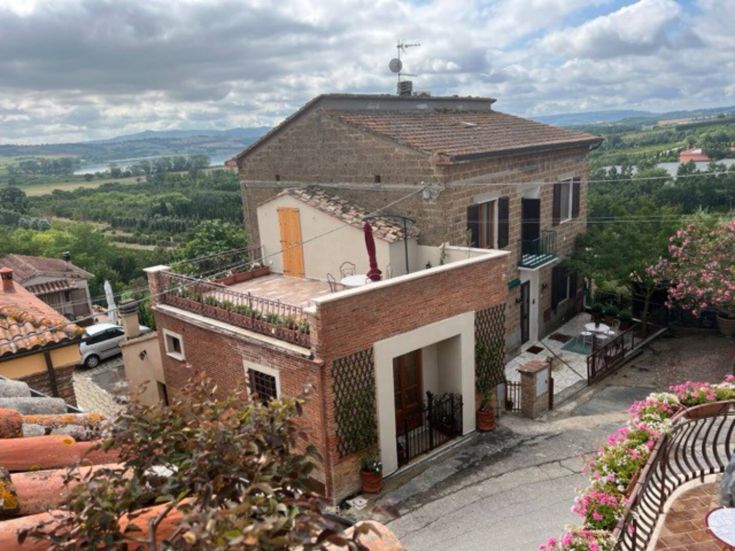 Located in a peaceful village in Umbria, this property features a patio perfect for relaxing.