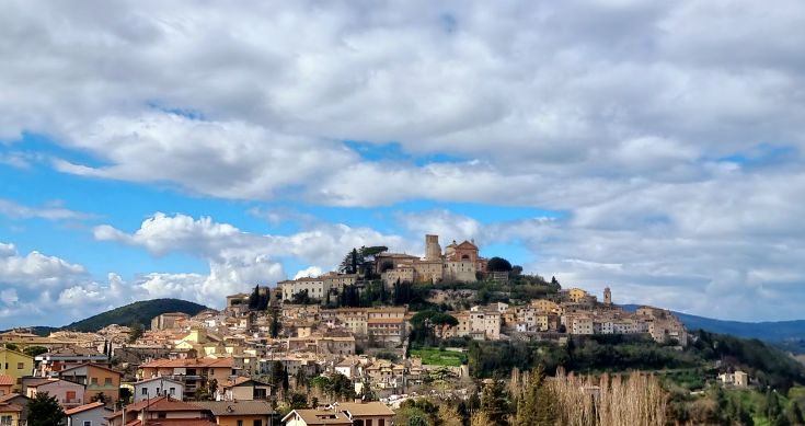 Panorama of Amelia, a charming village with historical buildings and beautiful architecture.