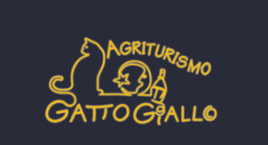 Logo of Agriturismo with a stylized, simple, and essential cat.