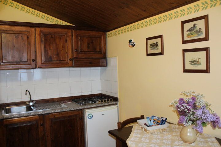 Cuisine fonctionnelle dans un appartement de la Ferme 