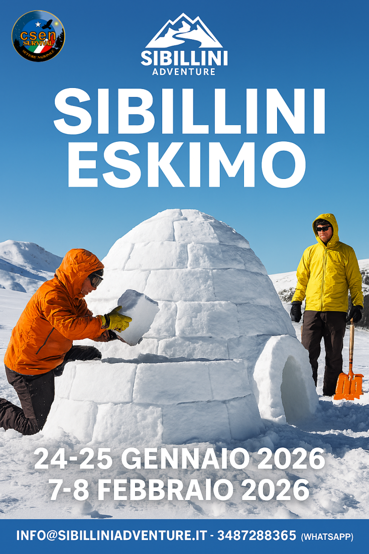 Esperienza in igloo tra i Monti Sibillini.