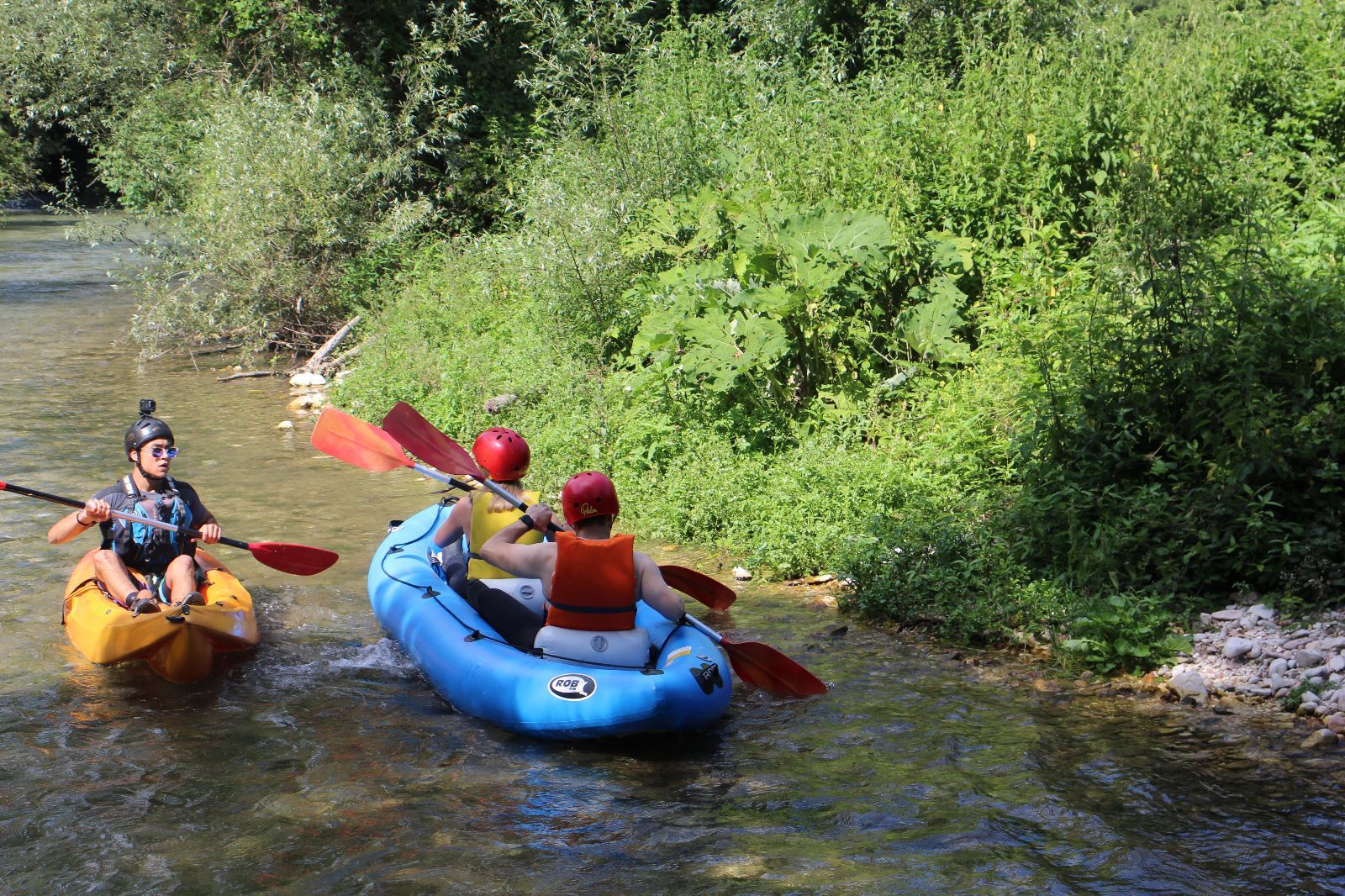 Canoa in Umbria sul fiume Nera